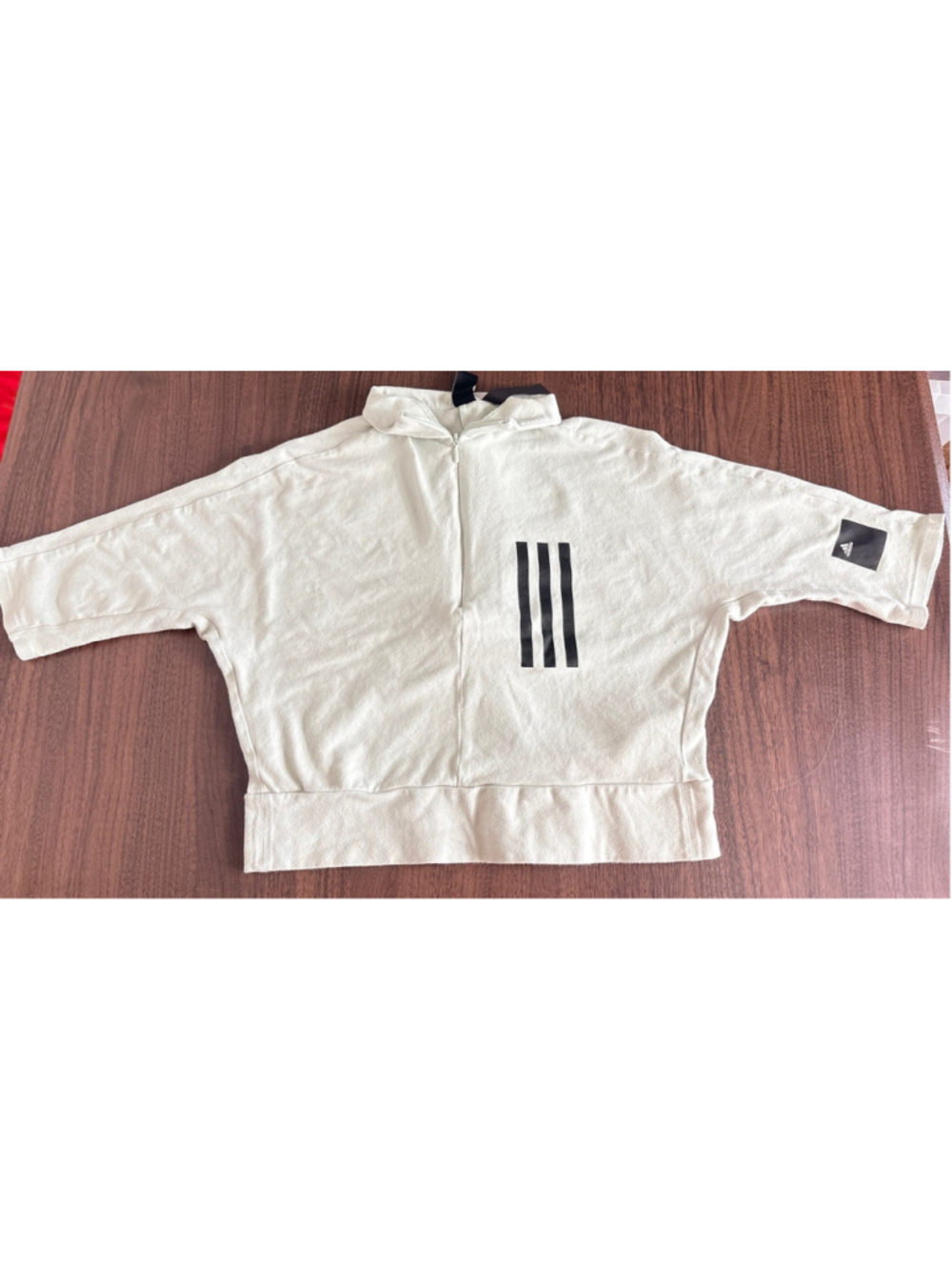 Adidas Crop Top White Women US XS Long Sleeve